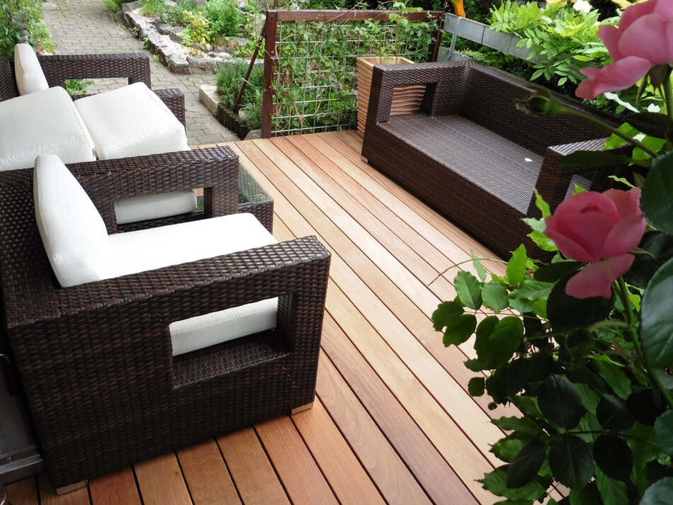 Bläuer Holzbau : Terrassendeck Bläuer Holzbau : Terrassendeck